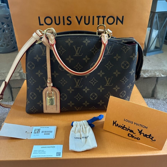 Louis Vuitton Black and Brown Monogram Satchel - Picture 1 of 15
